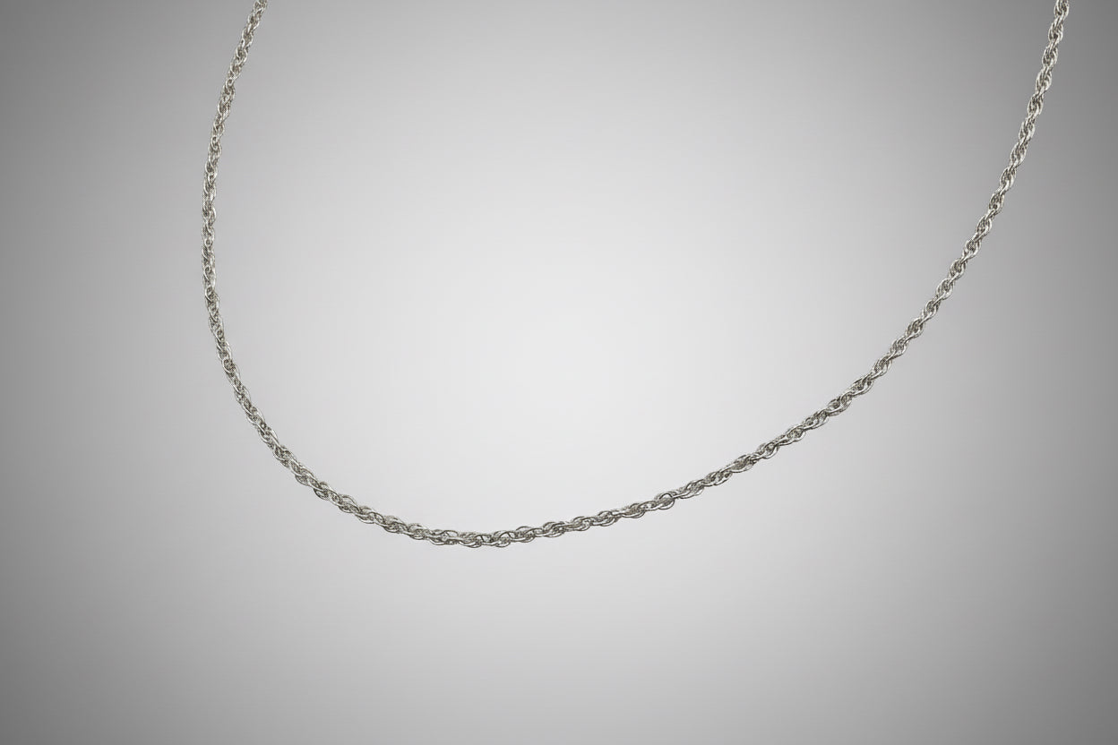 Sterling Silver 2.1mm Double-Rope Chain