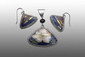 Magnolia Pendent and earrings.